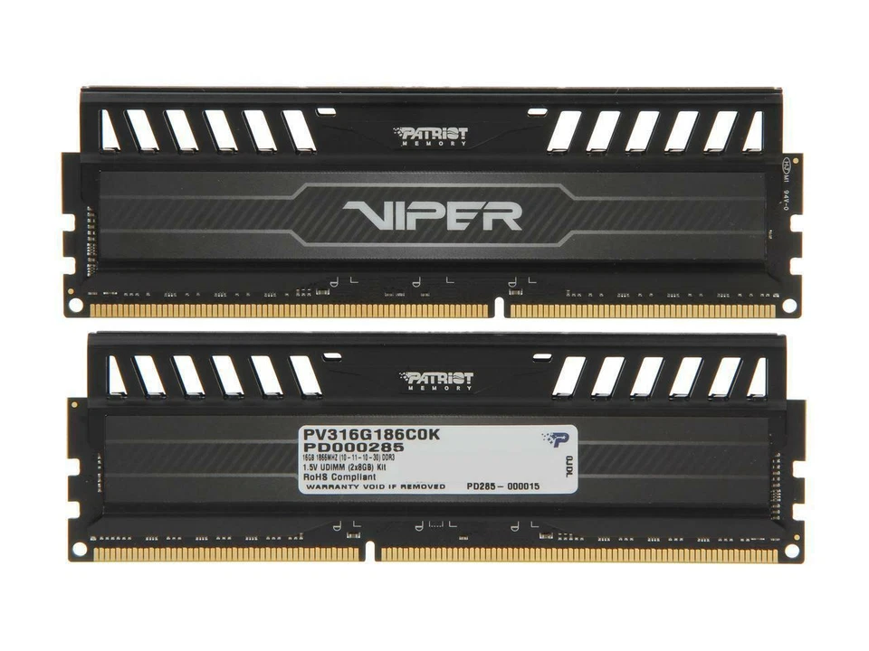 Patriot Viper 3 16GB (2 x 8GB) 240-Pin PC RAM DDR3 1866 (PC3 15000) Desktop M... - Image 2 of 3