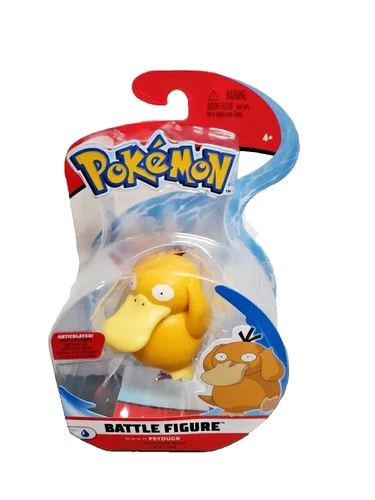 Wicked Cool Toys Pokemon Battle Figure Psyduck Articulated