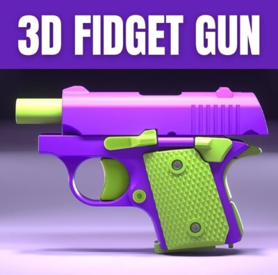 Kids 1911 EDCs Toy Guns Model Cannot Shoots 3D Printing Fidget Toy