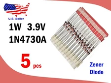 1W Zener Diode 1N4727A - 1N4761A (3.0v - 75v) DO-41 (5, 10 pcs)