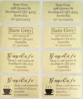 56 Gold Personalised Name / Address Label Stickers- XL (45*25mm) Dishwasher Safe