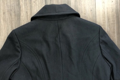 Anne Klein klassischer einreihiger Woll-Peacoat Damen Große L, schwarz, neu mit Etikett - Bild 14 von 16