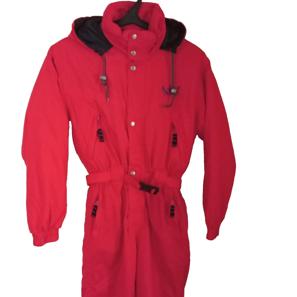 Traje de esquí de una pieza vintage KILL traje de nieve mono rojo - talla 12 Foto 2 de 4