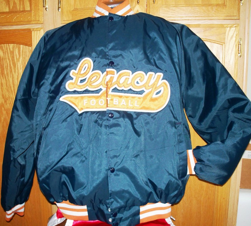HIgh School Satin/Nylon Team Jacket: LEGACY LONGHORNS - Las Vegas, Nevada (XL)