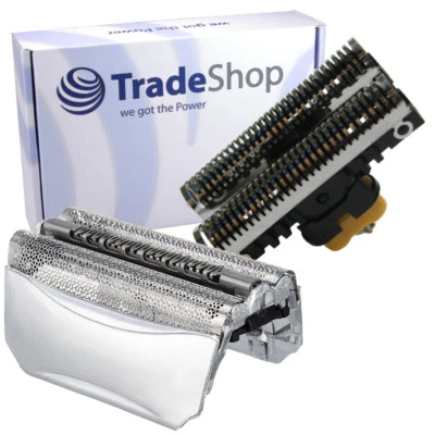 TRADE-SHOP Paquete combinado Braun 51s 51b lámina de cizalla de repuesto + cuchillas para Braun Series 5 8000