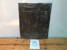 Old Salvage Sheet Brass Patina Verdigris 12 1/4" x 10" Gauge 25 B 