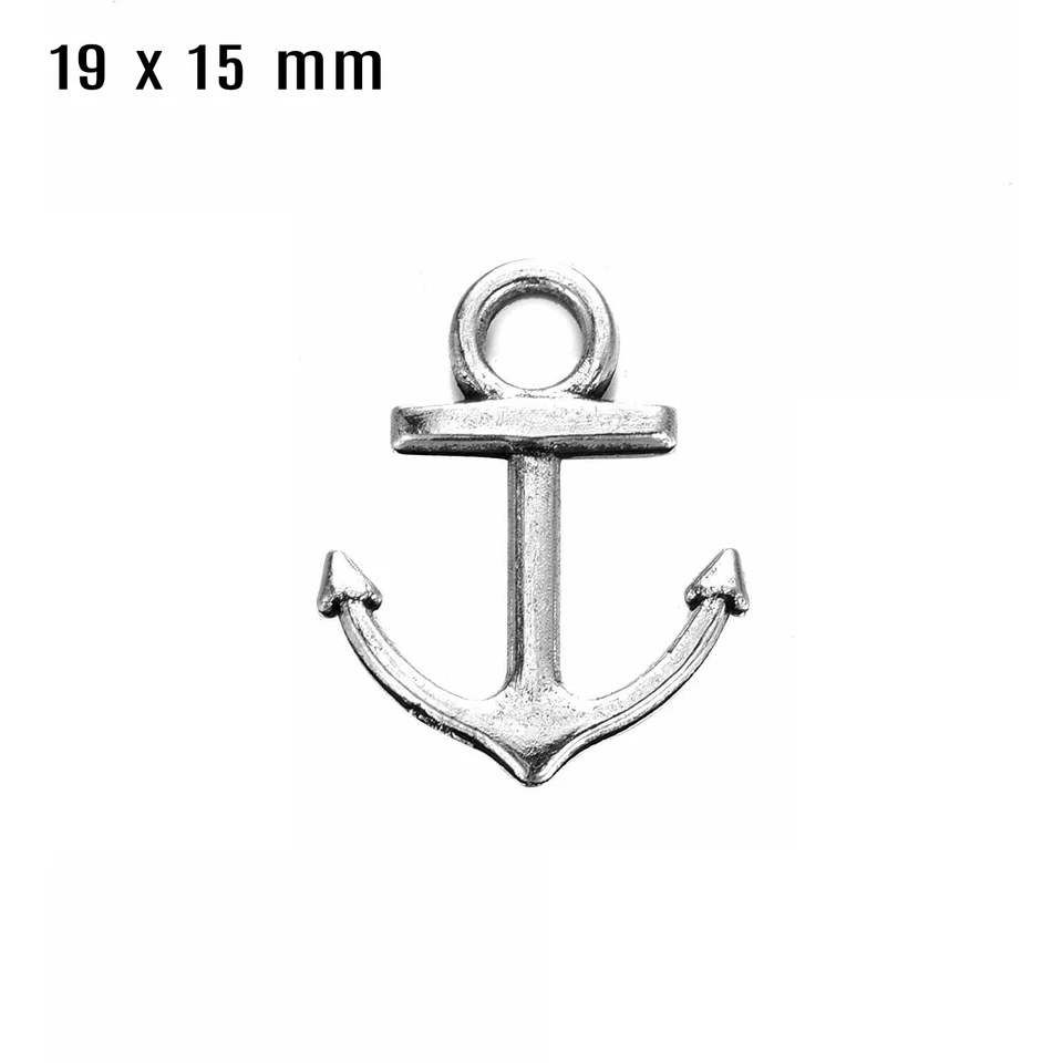 Collana lunga con ciondolo ANCORA a catena militare Acciaio inox argento da Uomo - Immagine 4 di 4