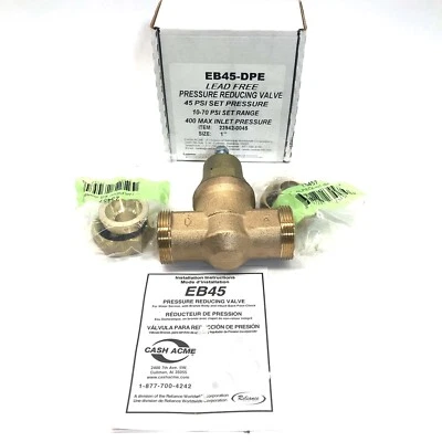 ACME EB45-DPE LEAD FREE PRESSURE REDUCING VAVE 45PSI SET PRESSURE