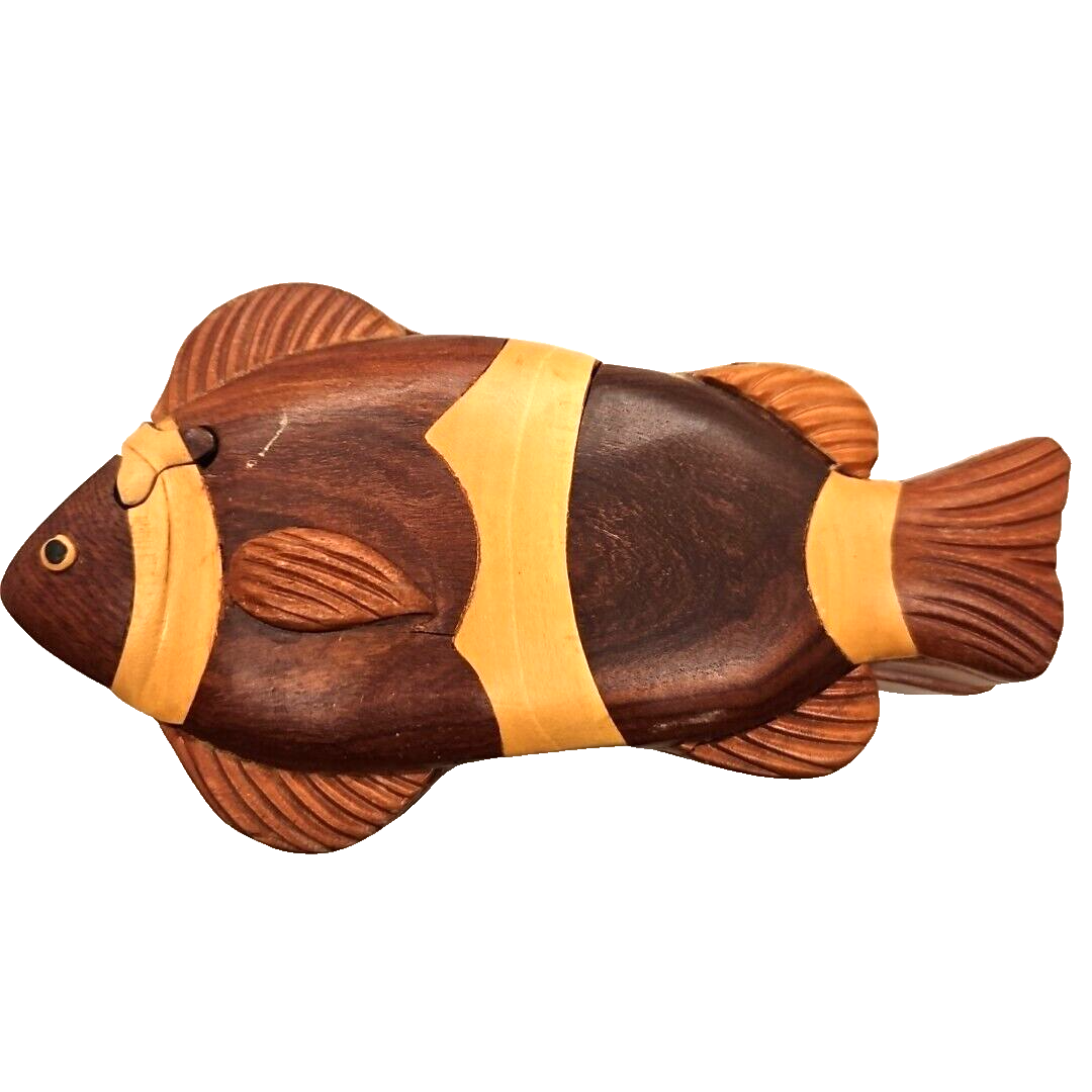 Wooden Fish Puzzle Box Made In Vietnam 7