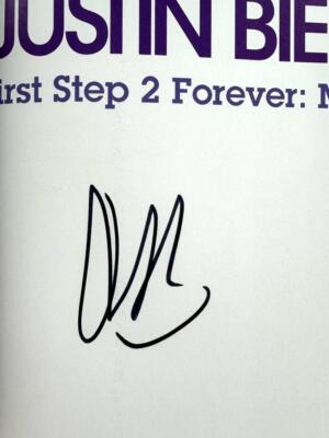 Justin Bieber Signed Autograph First Step 2 Forever My Story Book