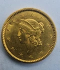 1851 liberty head one dollar gold coin
