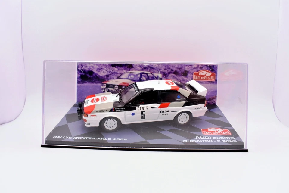modellino auto rally scala 1:43 Audi quattro modellismo diecast collezione ixo c - Immagine 2 di 4