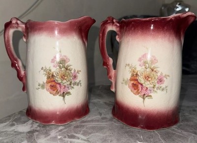 Blumenkrüge Kaiserin Eisenstein Rouge schönes Paar x2