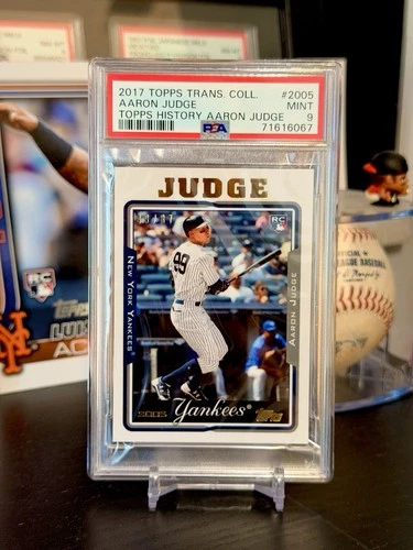 ⭐️ AARON JUDGE 2017 TOPPS TRANSCENDENT #2005 PSA 9 MINT ROOKIE RC SP /87 🔥