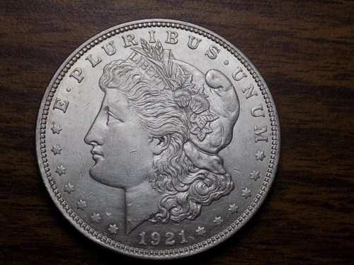 MORGAN SILVER DOLLAR 1921 D NICE FROSTY UNC 90% SILVER DOLLAR