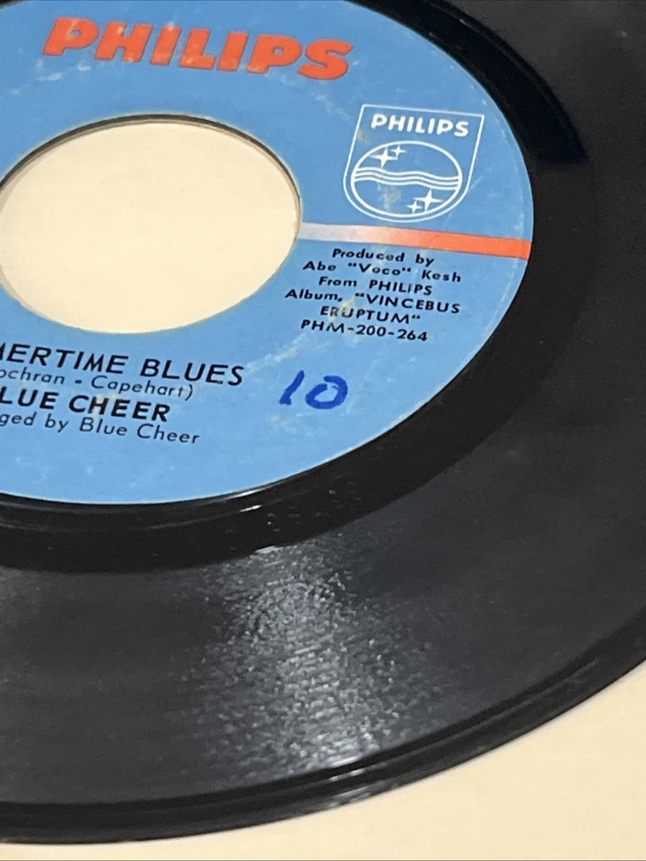 BLUE CHEER SUMMERTIME BLUES PHILIPS RECORDS 45 RPM - Image 3 of 4