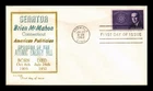 DR JIM STAMPS US COVER SENATOR MCMAHON ATOMIC ENERGY ACT FDC KHOL KRAFT