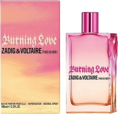 Zadig & Voltaire This is Her! Burning Love 100ml/3.4 FL Oz EDP Perfume Women New