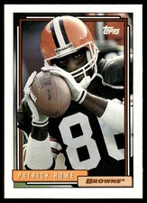 1992 Topps Patrick Rowe Rookie Cleveland Browns #688