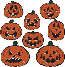 8 pc Vintage Beistle Repro HALLOWEEN Die Cut ...