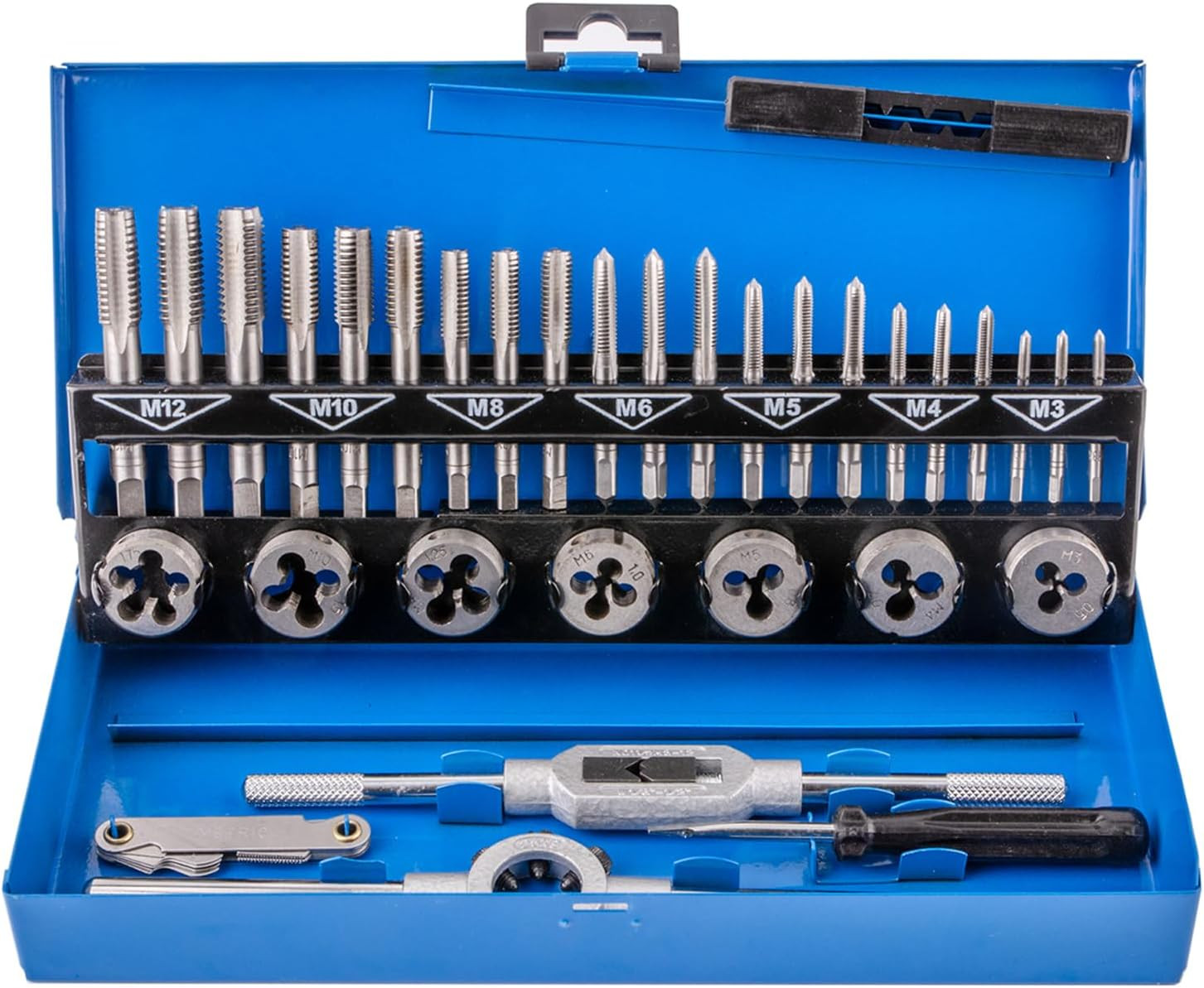 Set Maschi e Filiere 32 Pezzi M3-M12 | Kit Filettatura Professionale HSS