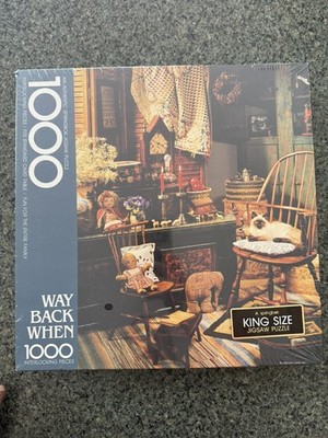 Vtg 1990s Springbok King Size Puzzle  Way Back When  1000pcs-  NOS