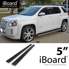 APS Running Board Side Step Bars 5in Silver Fit Chevy Equinox GMC Terrain 10-17
