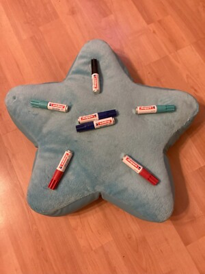 7 Stück EDDING Mini Marker permanent 2x türkis 2x rot 2x blau 1x schwarz NEU