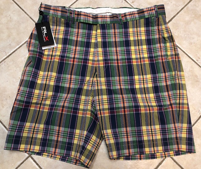 Polo Ralph Lauren RLX Golf Shorts Mens 40 Multi Plaid Stretch Classic Fit for sale online | eBay