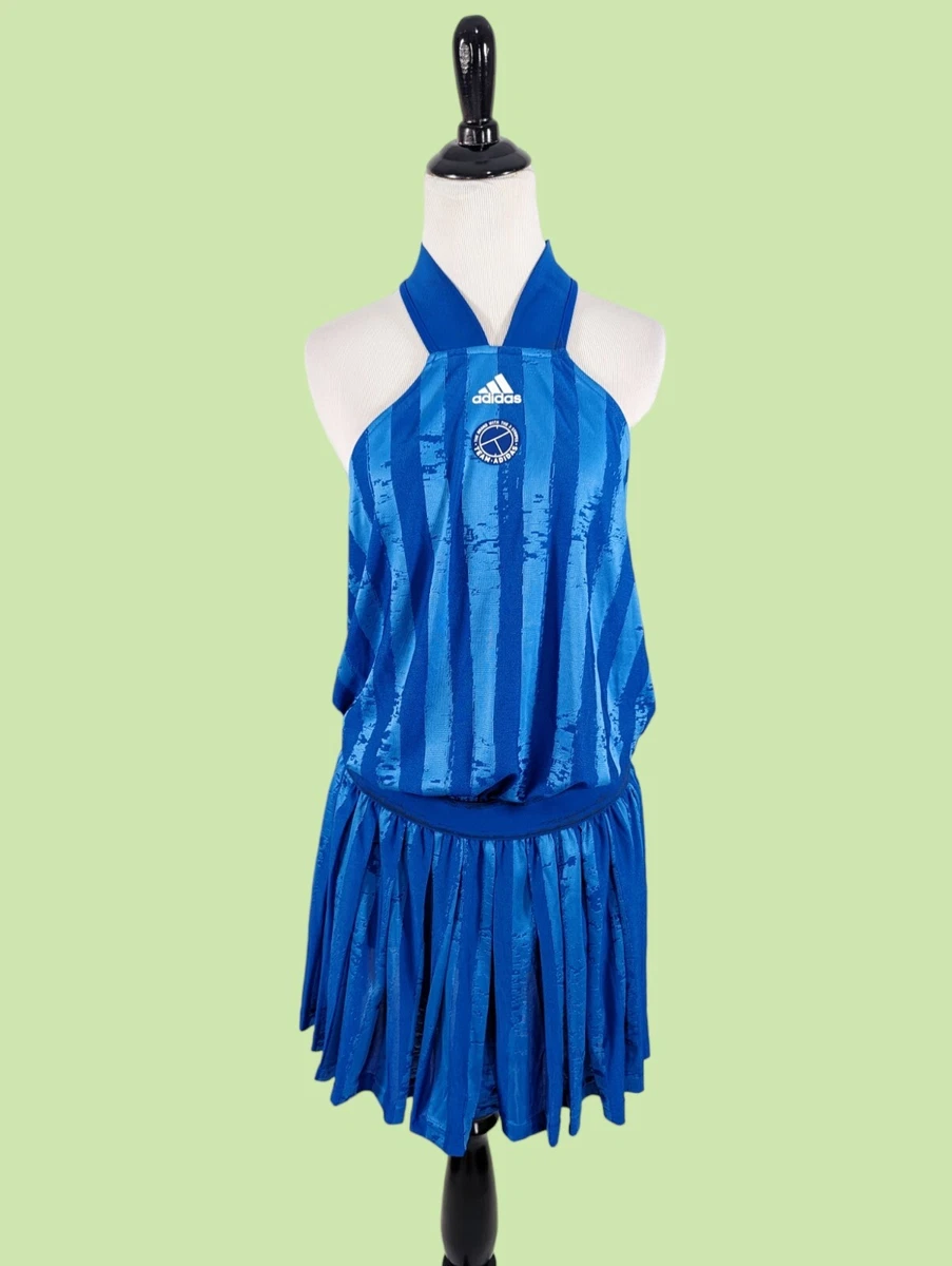 Adidas All In One Women Tennis Dress Royal Blue Size L GH3686