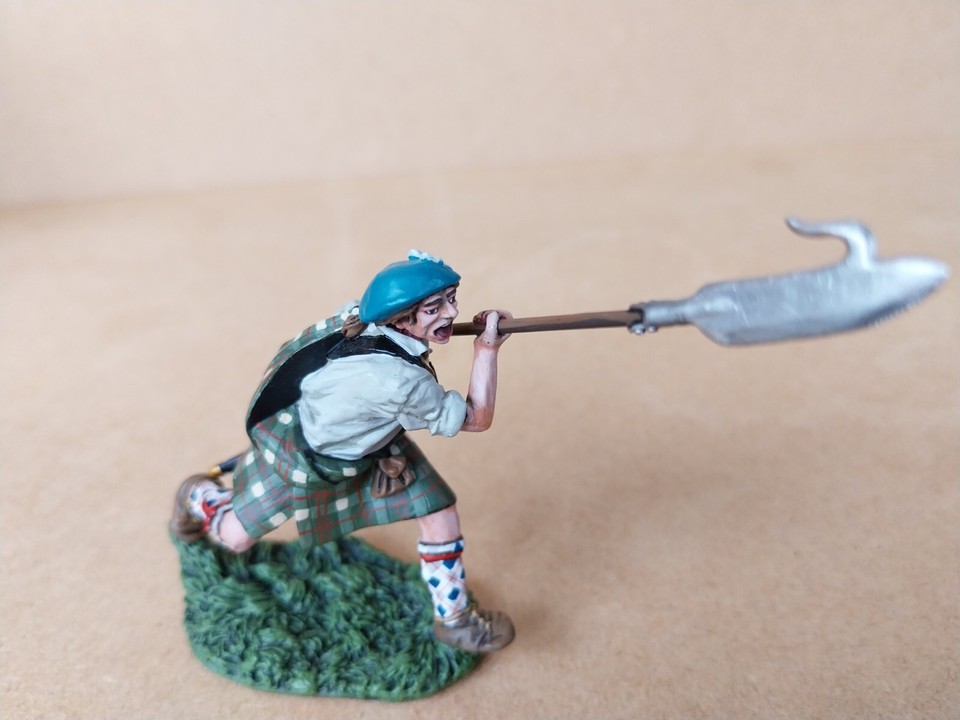 JOHN JENKINS HIGHLANDER CHARGING WITH LOCHABER AXE FROM JACOBITE RANGE eBay