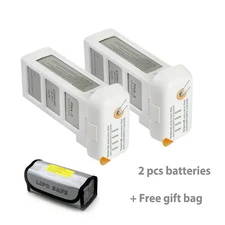 2 X DJI Phantom 3 Battery Professional Advanced Standard 4K+ 1 LiPo battery bag 