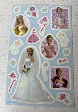 Vintage Sandylion Barbie Wedding Bride Bridesmaid Sticker Sheet