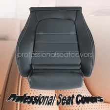 Driver Bottom Leather Seat Cover Black For 2015-2021 Mercedes-Benz C300 2-Door