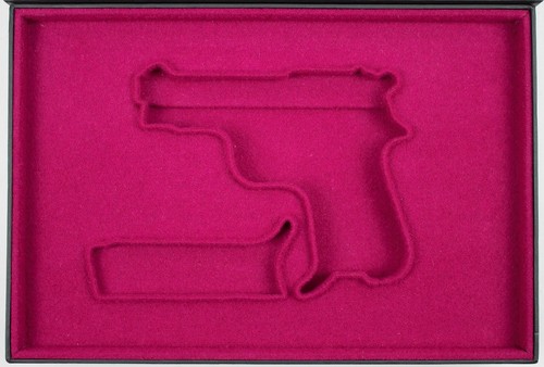 PISTOL PRESENTATION CUSTOM DISPLAY CASE BOX for BERETTA m1934 cal. 9x17 mm .380 - Picture 4 of 13