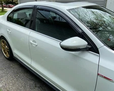 AVS 3M Stick On Rain Guard Vent Visors for 11-18 VW Volkswagen Jetta Made in USA