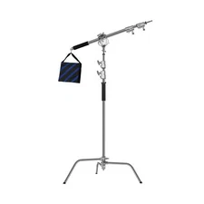 GVM Photography Heavy Duty C Stand with Boom Arm - Max Height 10ft/3.2m Photo...