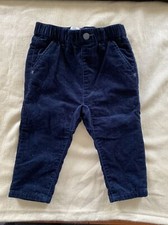 Zara Baby EUC Blue Fine Wale Corduroy Fully Lined Pants Size 6-9 Months
