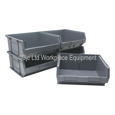 NEW British Made 100% Recycled Plastic Parts Storage Bins Boxes Box 5 x Size 6