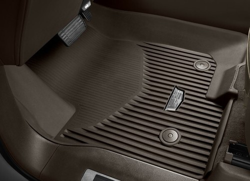 Complete All-Weather Floor Liner Set For 2021-2025 Cadillac Escalade - Black Rubber, 5-Piece, OEM Fit
