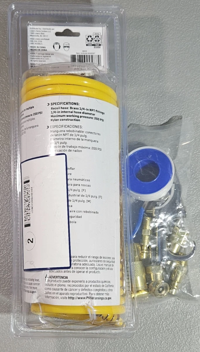 Kobalt 12 pc air 2024 pump starter kit