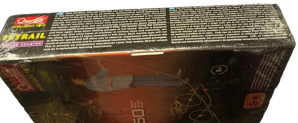 Quercetti NIB SkyRail Roller Coaster Glow In The Dark 250 Piece 16 Yard Of Track - Image 4 of 4