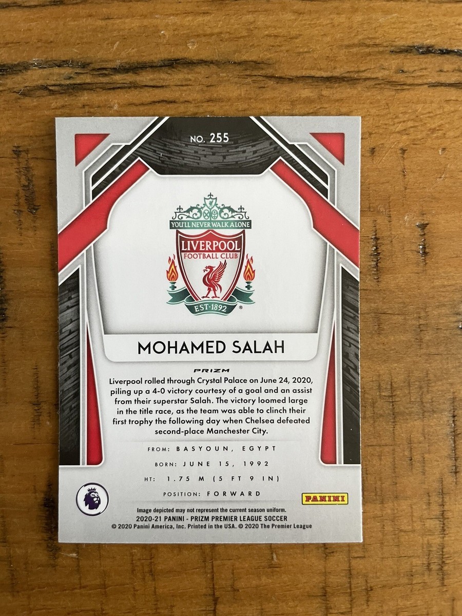 Mohamed Salah 2020-21 Panini Prizm Red White Blue #255 Liverpool