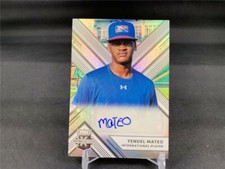 2018 PANINI ELITE EXTRA EDITION YENDEL MATEO PROSPECT AUTO OAKLAND ATHLETICS