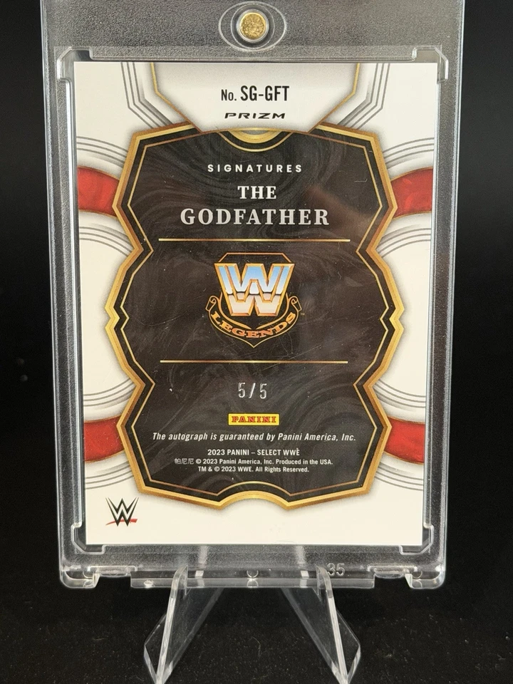 The Godfather Gold Prizm Autograph /5 2023 Select SG-GFT - Image 2 of 2