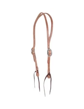 Martin Saddlery Headstall Split Ear Harness Oak Leather Brown HI21ANT