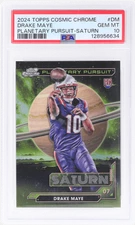 2024 Topps Cosmic Chrome Drake Maye Planetary Pursuit Saturn PSA 10 Rookie RC