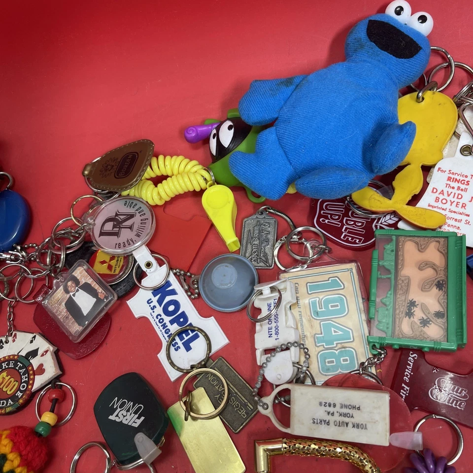 Huge keychains lot Keyrings Fobs Backpack Charms Purse Handbag Pendants. #25 - Image 3 of 4