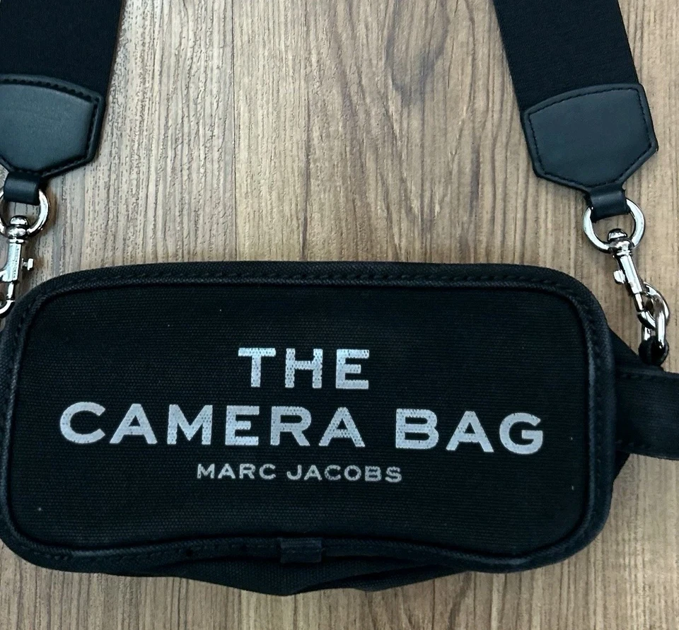 Bolsa tiracolo Marc Jacobs The Camera bolsa de mão de lona preta M0017040 - Imagem 2 de 4