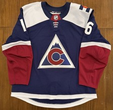 Nikita Zadorov Colorado Avalanche 2019-20 Game Worn Used Third Jersey
